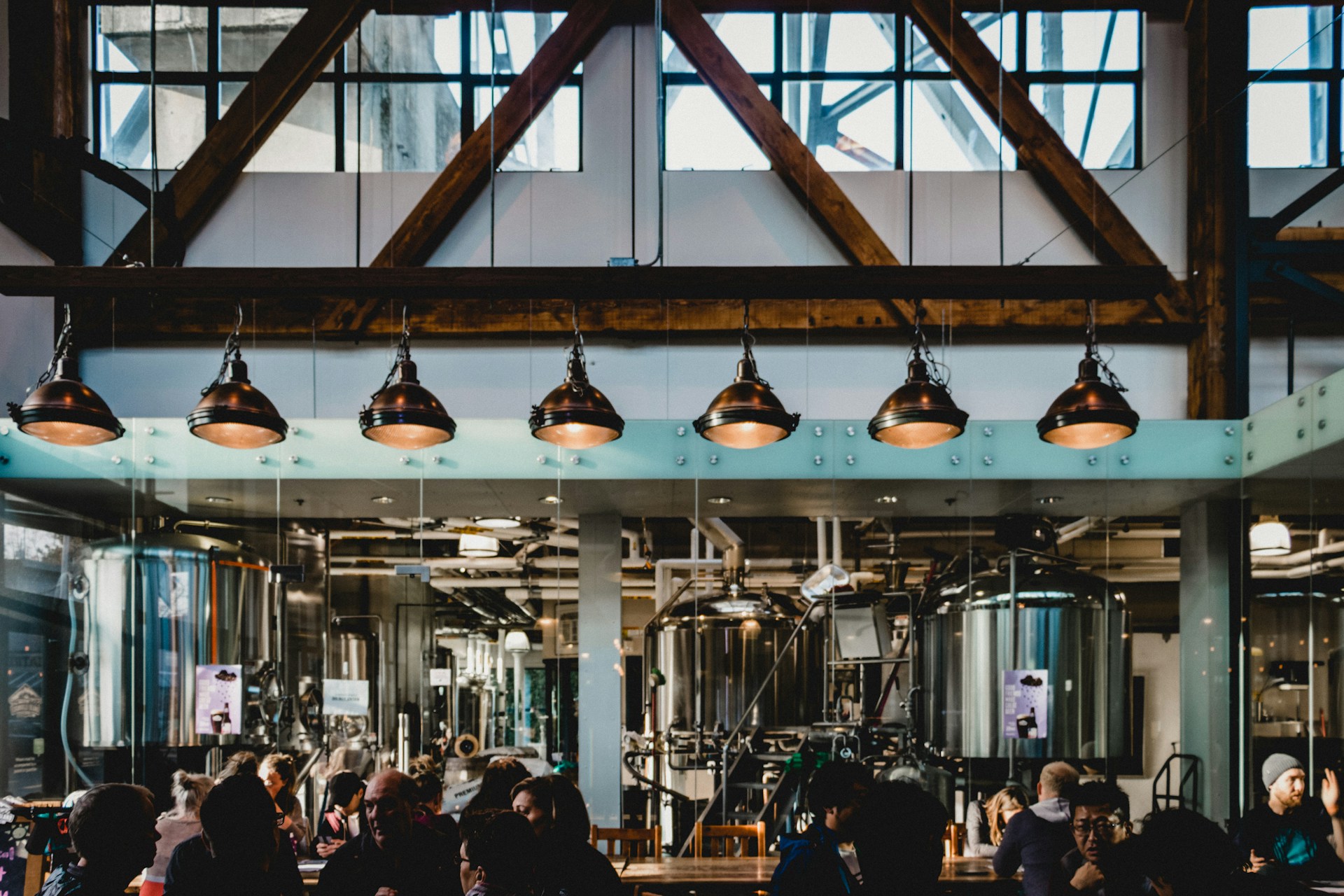 Interior of a brewery